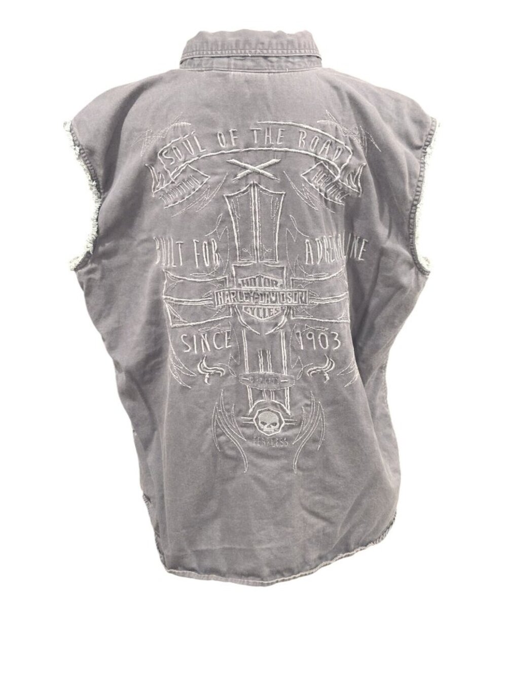 Harley-Davidson Soul of the Road Sleeveless Button Up XL